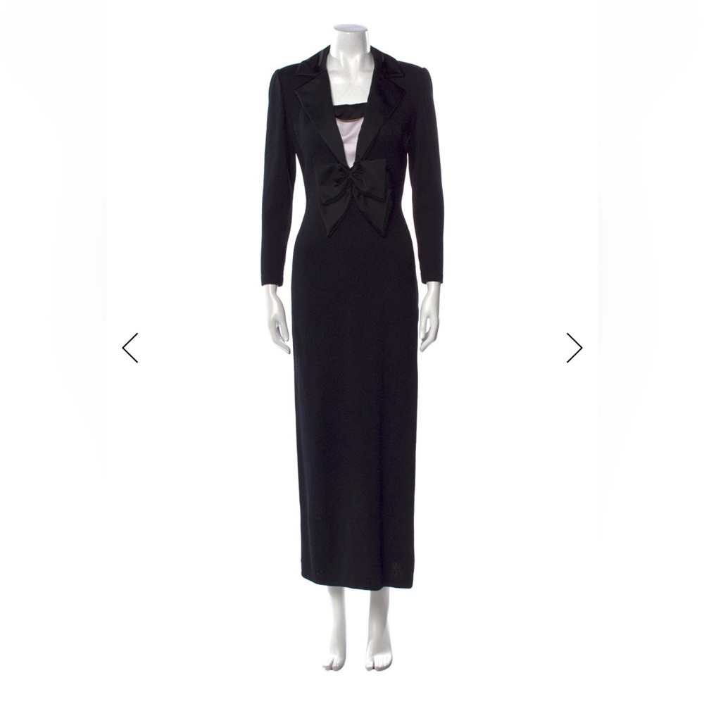 NWOT ST.JOHN Elegant Black Evening Gown